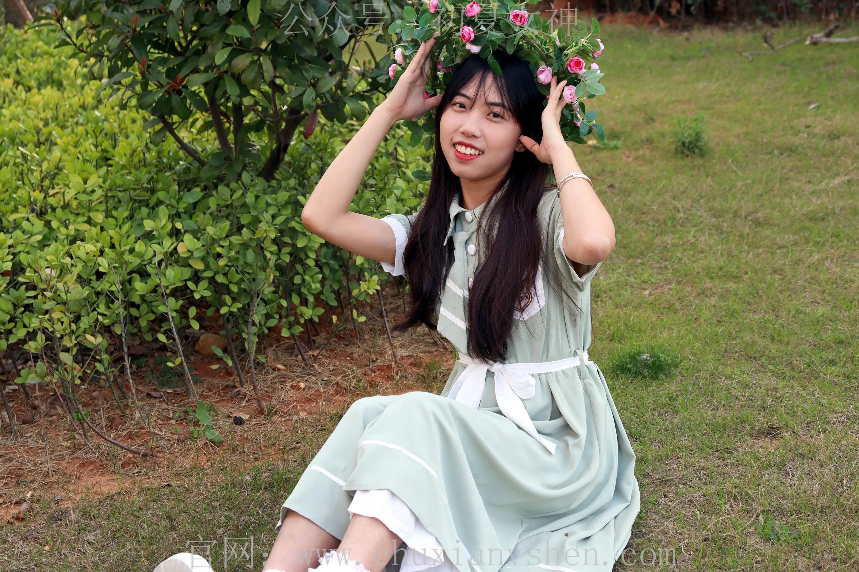 初夏女神 NO.002 雪糕 法式复古连衣裙搭36码白皮鞋 [102P]插图6